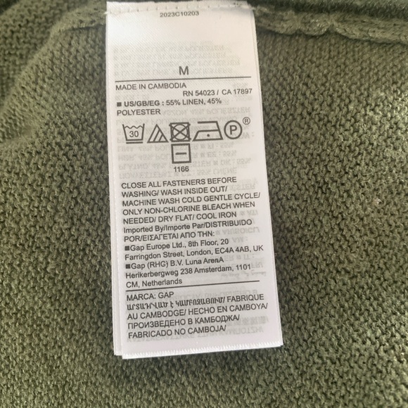 GAP Linen Blend Cardigan Sweater - Picture 5 of 5